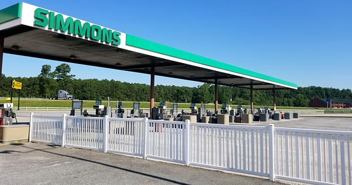 gas station